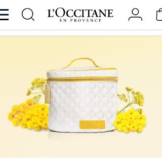 ロクシタン(L'OCCITANE)の値下げしました ロクシタン ノベルティ イモーテルバニティポーチ 新品未開封品(ノベルティグッズ)