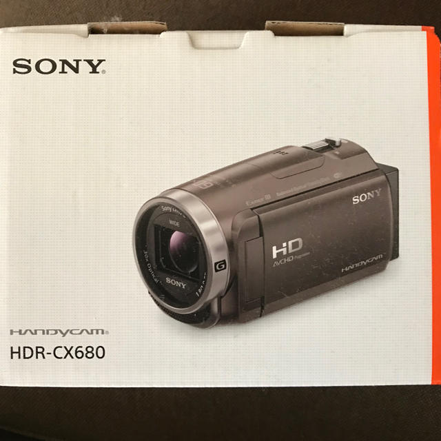 SONY(ソニー)のSONY HDR-CX680 ビデオカメラ 白 ハンディカム  スマホ/家電/カメラのカメラ(ビデオカメラ)の商品写真