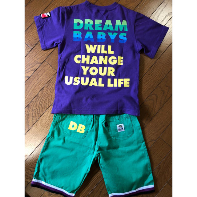 DREAMBABYS(ドリームベイビーズ)の値下げ ❗️DREAM BABYS  130cm  Tシャツ＆ズボン セット キッズ/ベビー/マタニティのキッズ服男の子用(90cm~)(Tシャツ/カットソー)の商品写真