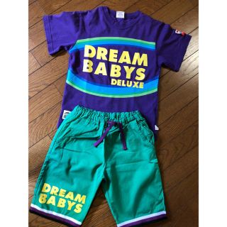 ドリームベイビーズ(DREAMBABYS)の値下げ ❗️DREAM BABYS  130cm  Tシャツ＆ズボン セット(Tシャツ/カットソー)