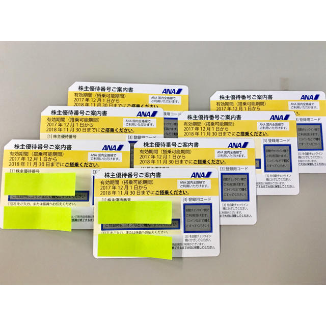 ANA(全日本空輸)(エーエヌエー(ゼンニッポンクウユ))のANA株主優待券 1枚から チケットの優待券/割引券(その他)の商品写真