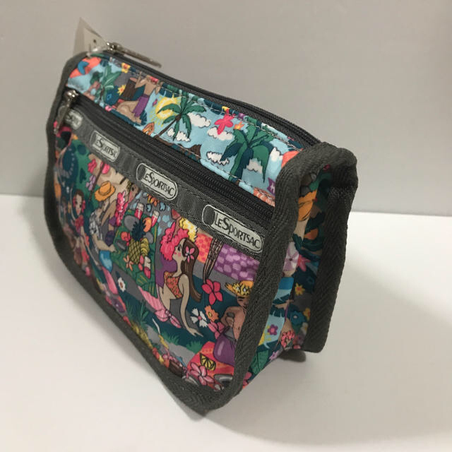 LeSportsac(レスポートサック)の新品 ハワイ限定 レスポ ポーチ トラベルコスメティックポーチ 軽量 フラ ヤシ レディースのファッション小物(ポーチ)の商品写真