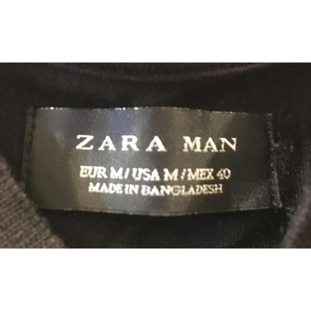 ZARA(ザラ)のZARA ポロシャツ スタンドカラー ブラック メンズのトップス(ポロシャツ)の商品写真