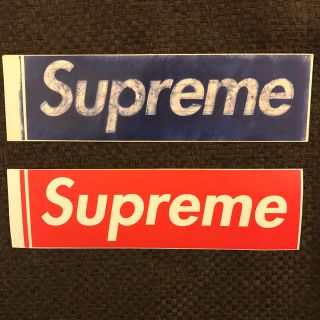 シュプリーム(Supreme)の希少 Supreme ボックス ロゴ ステッカー 2枚セット(ステッカー)