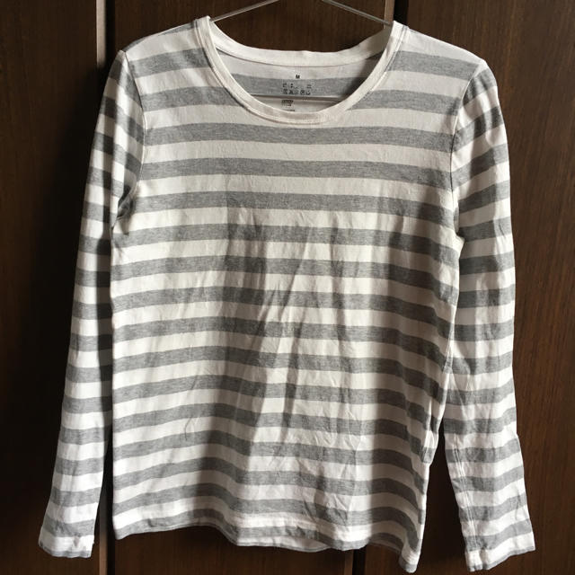 MUJI (無印良品)(ムジルシリョウヒン)の無印良品 ボーダーカットソー  レディースのトップス(Tシャツ(長袖/七分))の商品写真