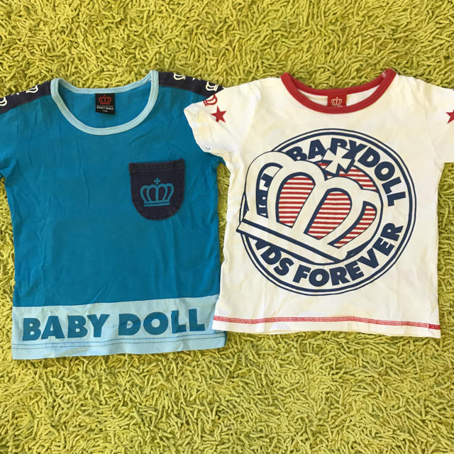 BABYDOLL(ベビードール)のBABY DOLL １２０cm Tシャツ2枚セット キッズ/ベビー/マタニティのキッズ服男の子用(90cm~)(Tシャツ/カットソー)の商品写真