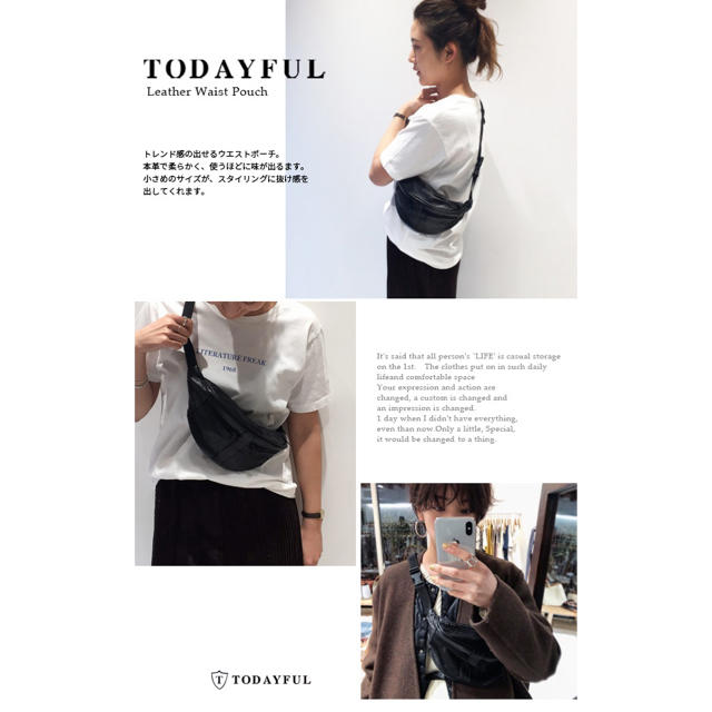 TODAYFUL(トゥデイフル)のtodayful ウエストポーチ 新品未使用 レディースのバッグ(ボディバッグ/ウエストポーチ)の商品写真