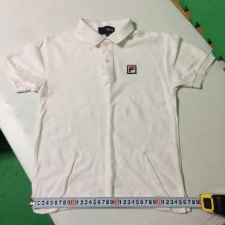 フィラ(FILA)のキッズ 男女兼用 フィラ ポロシャツ 白 120〜(Tシャツ/カットソー)