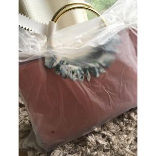 エイミーイストワール(eimy istoire)の新品未使用＊eimyistoire *ゴールドハンドルスクエアBag /PINK(ハンドバッグ)