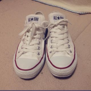 コンバース(CONVERSE)のconverse WHITE 24cm(スニーカー)