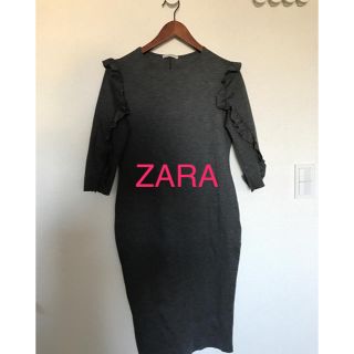 ザラ(ZARA)のワンピース ZARA 美品☆2017AW(ひざ丈ワンピース)