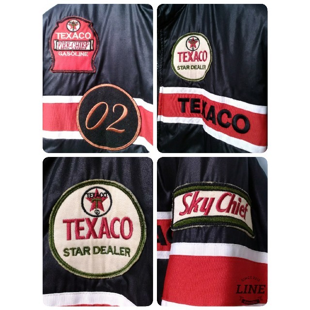 【ナイトテルテル様専用】TEXACO シングルライダース 中綿ナイロンジャケット メンズのジャケット/アウター(ライダースジャケット)の商品写真