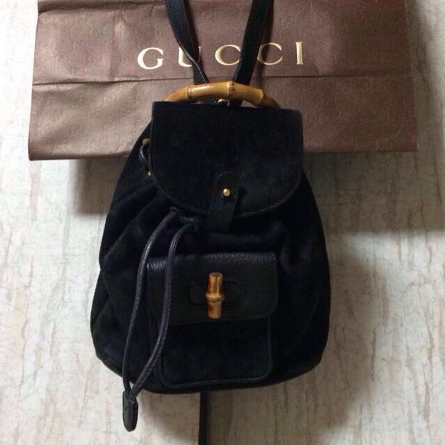 Gucci(グッチ)のGUCCI バンブーリュック レディースのバッグ(リュック/バックパック)の商品写真