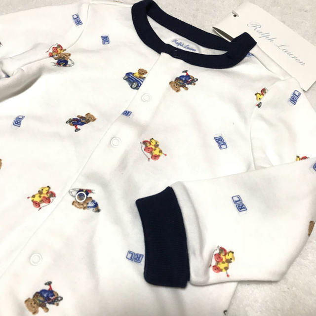 Ralph Lauren(ラルフローレン)の大人気ベアー柄☆新品✨BABY BOY カバーオール 6M/70 キッズ/ベビー/マタニティのベビー服(~85cm)(カバーオール)の商品写真