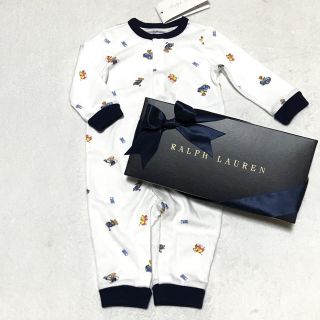 ラルフローレン(Ralph Lauren)の大人気ベアー柄☆新品✨BABY BOY カバーオール 6M/70(カバーオール)