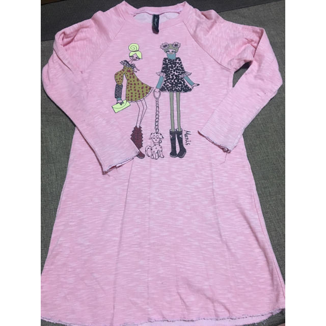 子供服 Tシャツワンピース キッズ/ベビー/マタニティのキッズ服女の子用(90cm~)(Tシャツ/カットソー)の商品写真