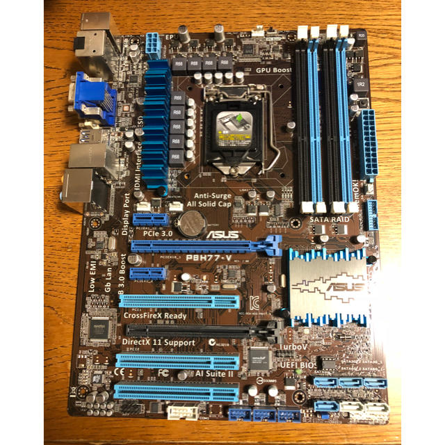 ASUS製　ATXマザーボード　P8H77-V　LGA1155