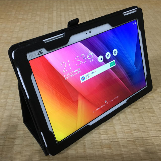 ASUS(エイスース)の【中古美品タブレット】ASUS ZenPad10 シルバー 16GB WiFi スマホ/家電/カメラのPC/タブレット(タブレット)の商品写真