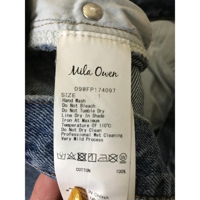 Mila Owen(ミラオーウェン)のmila owen 大人気 デニム☆完売カラー サイズ1 レディースのパンツ(デニム/ジーンズ)の商品写真