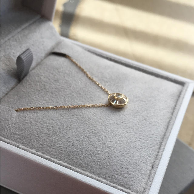 agete(アガット)のベルシオラ BELLESIORA ネックレス 18K YG ダイヤモンド レディースのアクセサリー(ネックレス)の商品写真