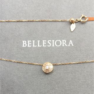 アガット(agete)のベルシオラ BELLESIORA ネックレス 18K YG ダイヤモンド(ネックレス)