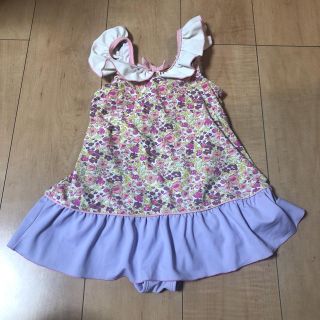 エフオーキッズ(F.O.KIDS)のF・O・インターナショナル☆花柄ワンピース水着☆130(水着)