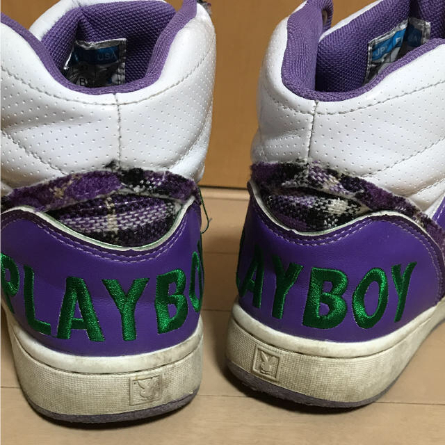 PLAYBOY(プレイボーイ)の【大ちゃん様専用】PLAY BOY ハイカットスニーカー レディースの靴/シューズ(スニーカー)の商品写真