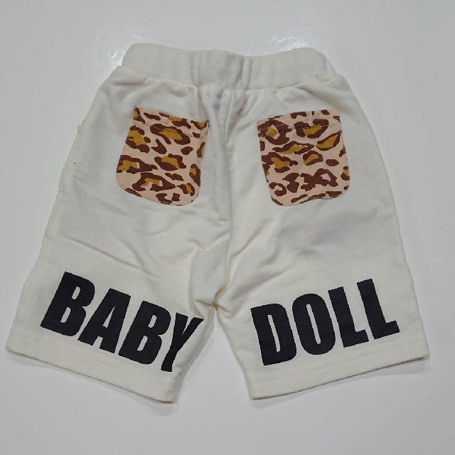 BABYDOLL(ベビードール)の最終処分！美品☆BABY DOLL「ハーフパンツ／ホワイト／80㌢」☆ キッズ/ベビー/マタニティのベビー服(~85cm)(パンツ)の商品写真