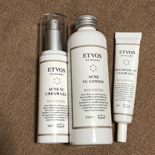 エトヴォス(ETVOS)のアクネVCローション、クリームジェル、バランシングクリアジェル(化粧水/ローション)
