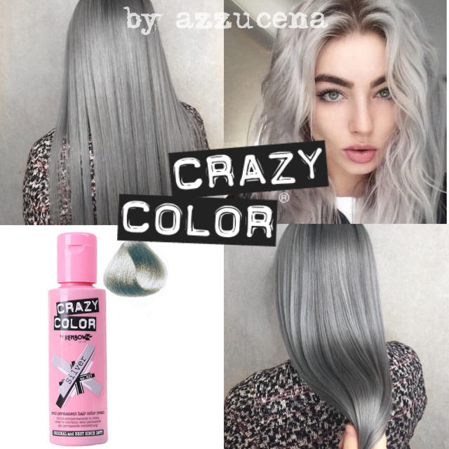 Crazy Color Hair dye ✩﻿ Silver コスメ/美容のヘアケア/スタイリング(カラーリング剤)の商品写真