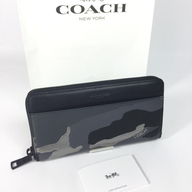 COACH(コーチ)のコーチ メタリック カモ プリント 長財布 F30280 迷彩 カモフラ  新品 メンズのファッション小物(長財布)の商品写真