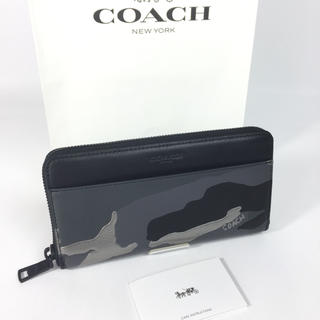 コーチ(COACH)のコーチ メタリック カモ プリント 長財布 F30280 迷彩 カモフラ  新品(長財布)