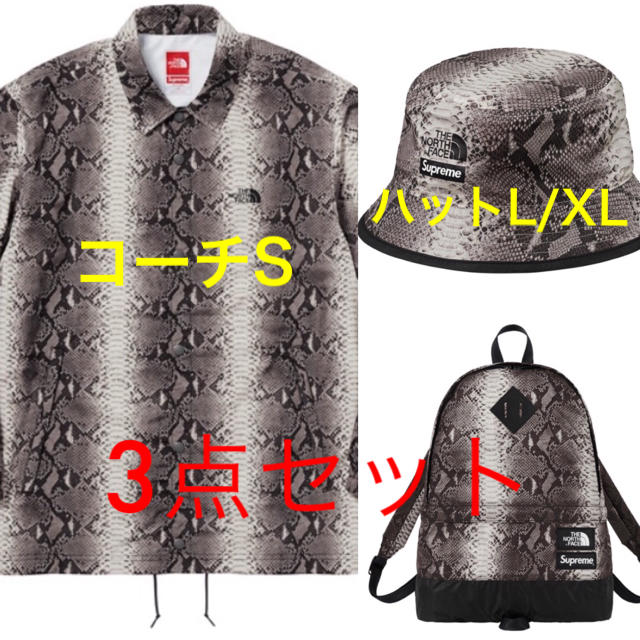 Supreme(シュプリーム)の3点セット売り supreme × TNF コーチ ハット バッグパック メンズのジャケット/アウター(ナイロンジャケット)の商品写真