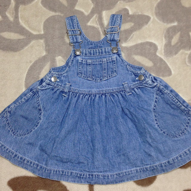 GAP(ギャップ)のbaby gap デニムジャンスカ キッズ/ベビー/マタニティのキッズ服女の子用(90cm~)(その他)の商品写真