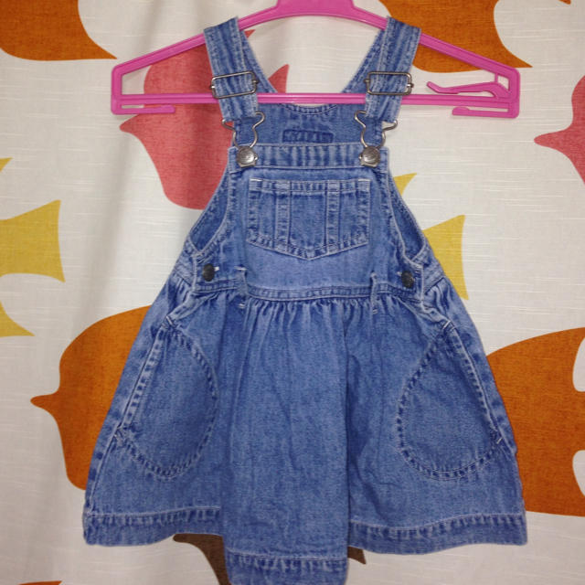 GAP(ギャップ)のbaby gap デニムジャンスカ キッズ/ベビー/マタニティのキッズ服女の子用(90cm~)(その他)の商品写真