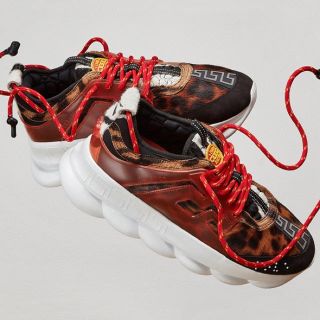 ヴェルサーチ(VERSACE)のヴェルサーチ VERSACE スニーカー41 希少 chain reaction(スニーカー)