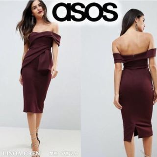 エイソス(asos)のasos ワンピース(ミディアムドレス)