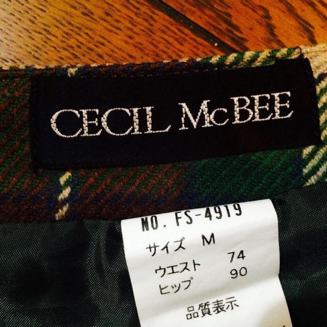 CECIL McBEE(セシルマクビー)のセシルマクビー♡チェックスカート♡美品 レディースのスカート(ミニスカート)の商品写真