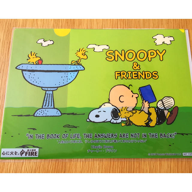 SNOOPY(スヌーピー)のA4クリアファイル2枚セット☆スヌーピー☆名言シリーズ⑧ エンタメ/ホビーのアニメグッズ(クリアファイル)の商品写真