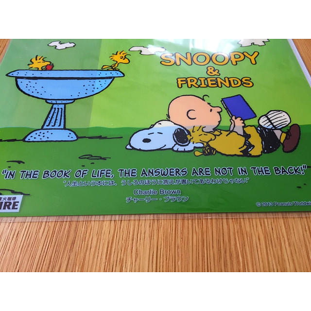 SNOOPY(スヌーピー)のA4クリアファイル2枚セット☆スヌーピー☆名言シリーズ⑧ エンタメ/ホビーのアニメグッズ(クリアファイル)の商品写真