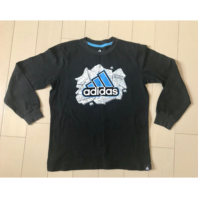 adidas(アディダス)の♪3回着用 美品 アディダス 長袖 シャツ トレーナー 7X(9-10)  キッズ/ベビー/マタニティのキッズ服男の子用(90cm~)(Tシャツ/カットソー)の商品写真