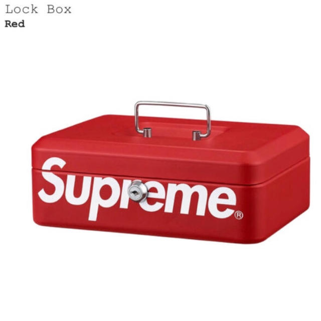 Supreme lock box 箱 鍵付き 金庫