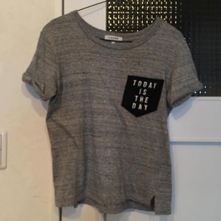 グローバルワーク(GLOBAL WORK)のGLOBAL WORK Tシャツ 霜降りグレー M(Tシャツ(半袖/袖なし))