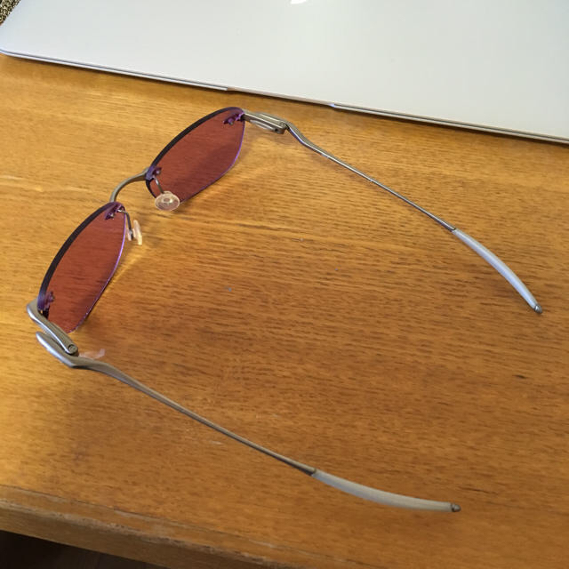 Oakley WHY3 オークリー  チタン サングラス メガネ 度付き対応 メンズのファッション小物(サングラス/メガネ)の商品写真