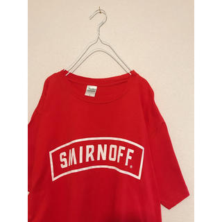 サンタモニカ(Santa Monica)の古着 SMIRNOFF ボックスロゴＴシャツ Lサイズ(Tシャツ/カットソー(半袖/袖なし))