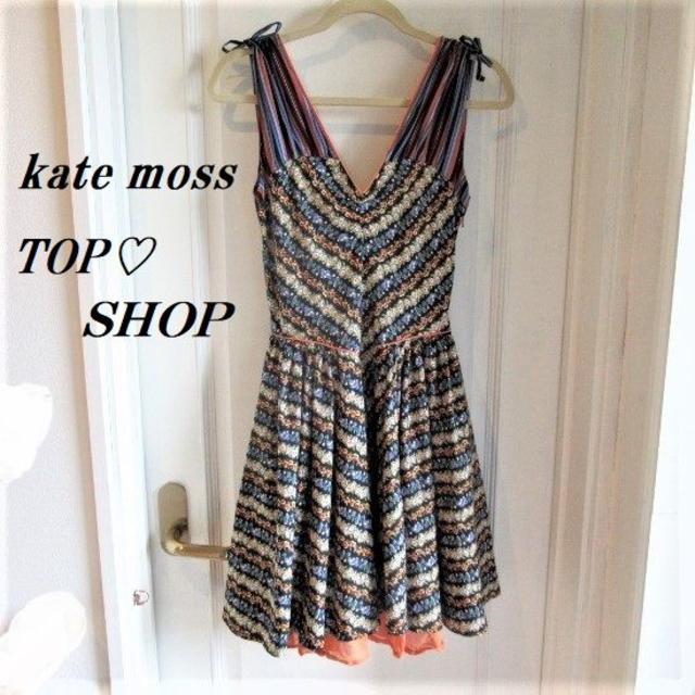 TOPSHOP(トップショップ)のTOPSHOP♡フラワー柄バルーンワンピ♡USED レディースのワンピース(ひざ丈ワンピース)の商品写真