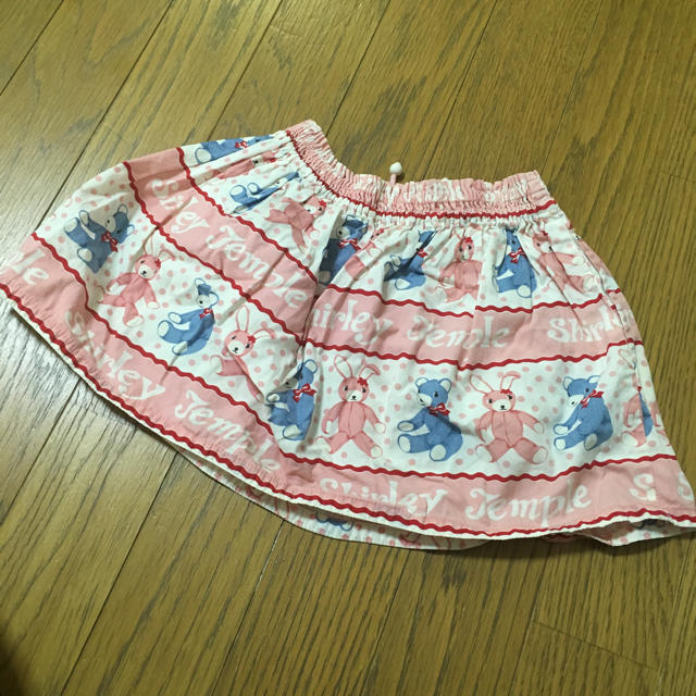 Shirley Temple(シャーリーテンプル)のシャーリーテンプル 95 テディベア柄スカート キッズ/ベビー/マタニティのキッズ服女の子用(90cm~)(スカート)の商品写真