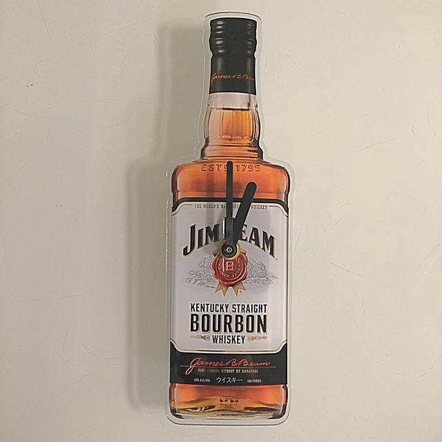 JIM BEAM 掛け時計 中古 非売品 インテリア/住まい/日用品のインテリア小物(掛時計/柱時計)の商品写真