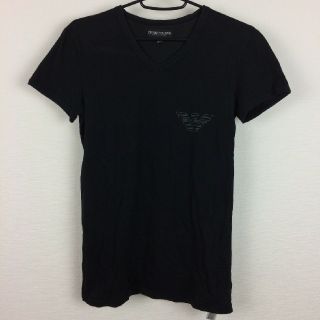 エンポリオアルマーニ(Emporio Armani)の美品エンポリオアルマーニ 半袖Tシャツ ブラック サイズS(Tシャツ/カットソー(半袖/袖なし))