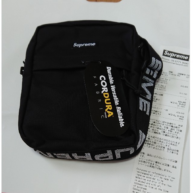 supreme shoulder bag black 18ss 新品